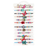12pcs Butterfly Owl Tortoise Elephant Charms Bracelet Bohemia Jewelry