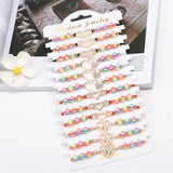 12pcs Heart Charm Bracelets Set for Women