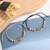 12pcs Heart Charm Bracelets Set for Women