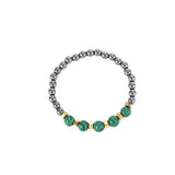 12pcs Colorful Malachite Stone Beaded Planet Bracelets Party Gift Jewelry