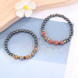 12pcs Colorful Malachite Stone Beaded Planet Bracelets Party Gift Jewelry