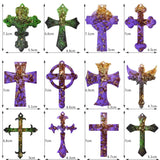 12pcs Silicone Cross Pendant Molds for Jewelry Making