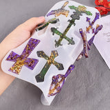 12pcs Silicone Cross Pendant Molds for Jewelry Making