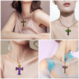12pcs Silicone Cross Pendant Molds for Jewelry Making