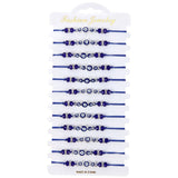 12PCS Red String Evil Eye Bracelets Adjustable Friendship Jewelry