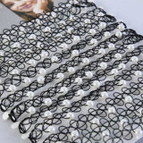 12 Lace Fishline Choker Necklaces Gothic Punk Elastic Chain Choker Collar