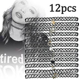 12 Lace Fishline Choker Necklaces Gothic Punk Elastic Chain Choker Collar