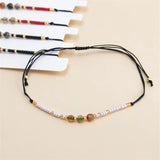 12pcs Letter Beads Charm Bracelets for Women Adjustable Rope Chain Jewelry Gift