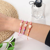 12pcs/set Clay Beads Friendship Bracelet Set for Girls Kids Beach Jewelry Gift