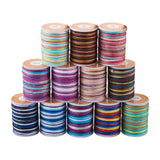 12 Rolls 0.7mm Polyester Braided Cords for Jewelry Making
