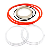 12x Rubber Chain Dentate Strip for KT6808 Tumbler Polisher