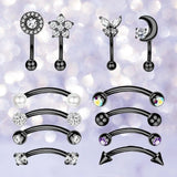 Geometric Stud Earrings Set for Women, 12 Pairs