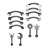 Geometric Stud Earrings Set for Women, 12 Pairs