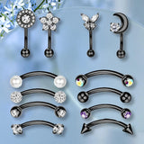 Geometric Stud Earrings Set for Women, 12 Pairs
