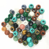 12x10mm Natural Stone European Large Big Hole Beads Charms Pendants