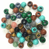 12x10mm Natural Stone European Large Big Hole Beads Charms Pendants