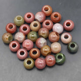 12x10mm Natural Stone Large Big Hole Beads Agate for Bracelet Making Bulk