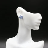 Violet Tanzanite Turquoise 925 Silver Earrings