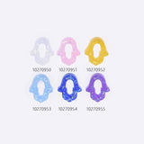 12x14mm Opal Hamsa Resin Palm Beads 20Pcs