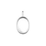 925 Sterling Silver Breast Milk Resin Bezel Charm Pendant