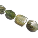 12x16mm Natural Faceted Green Prehnite Beads 15'' DIY Jewelry Making