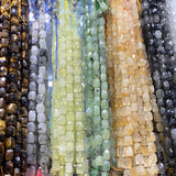 12x16mm Tiger Eye Pink Yellow Quartz Gemstone Beads