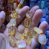 12x16mm Natural Yellow Citrine Beads for Jewelry Making Women Bracelet Necklace