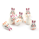 12x18mm Bunny Shape Pendant Ceramic Beads for Jewelry Making