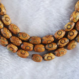 12x8 MM Brown Tibetan Dzi Eyes Agates Stone Oval Beads for DIY Jewelry