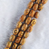 12x8 MM Brown Tibetan Dzi Eyes Agates Stone Oval Beads for DIY Jewelry