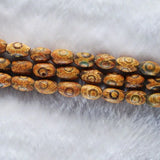 12x8 MM Brown Tibetan Dzi Eyes Agates Stone Oval Beads for DIY Jewelry