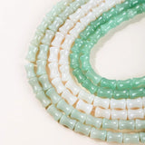 12x8mm Green Aventurine Jade Bamboo Joint Shape Beads