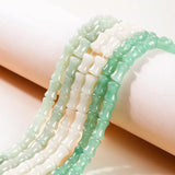 12x8mm Green Aventurine Jade Bamboo Joint Shape Beads