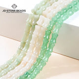 12x8mm Green Aventurine Jade Bamboo Joint Shape Beads