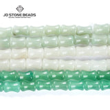 12x8mm Green Aventurine Jade Bamboo Joint Shape Beads