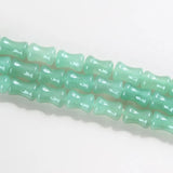 12x8mm Green Aventurine Jade Bamboo Joint Shape Beads