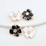 14K Brass Flowers Charms Pendants Jewelry Making Supplies