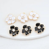 14K Brass Flowers Charms Pendants Jewelry Making Supplies
