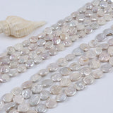 Natural Coin Loose Freshwater Pearls Strand for Jewelry Making