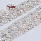 Natural Coin Loose Freshwater Pearls Strand for Jewelry Making