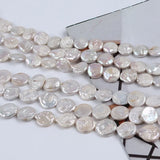 Natural Coin Loose Freshwater Pearls Strand for Jewelry Making
