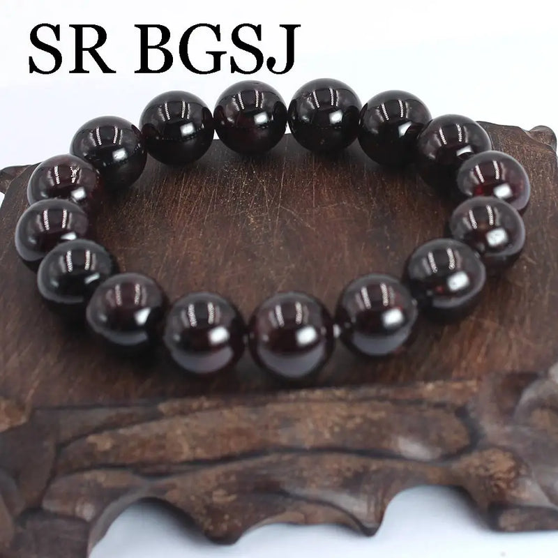 13-14mm AA Natural Garnet Stretchy Lady Jewelry Bracelet