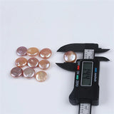 13-14mm Natural Purple Freshwater Coin Pearls for Jewelry Making