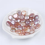 13-14mm Natural Purple Freshwater Coin Pearls for Jewelry Making