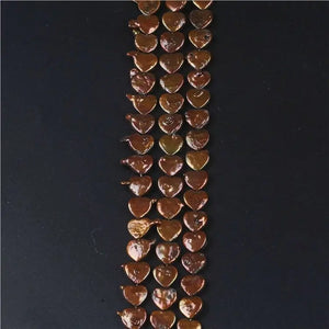 13-14mm Brown Irregular Heart Shape Freshwater Pearl Strings for DIY Jewelry