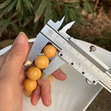 Natural Myanmar Yellow jade Bracelet 13-15MM