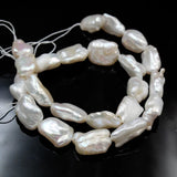 10Pcs Baroque Irregular 100% AA Natural Freshwater Pearl Beads Strand