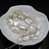10Pcs Baroque Irregular 100% AA Natural Freshwater Pearl Beads Strand