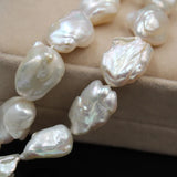 10Pcs Baroque Irregular 100% AA Natural Freshwater Pearl Beads Strand