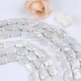 Large Rectangle Irregular Shape Freshwater Baroque Pearls Bead